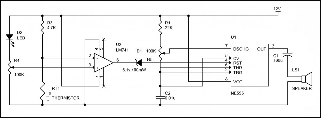 Simple Fire Alarm Circuits Using Germanium Diode and LM341 ...