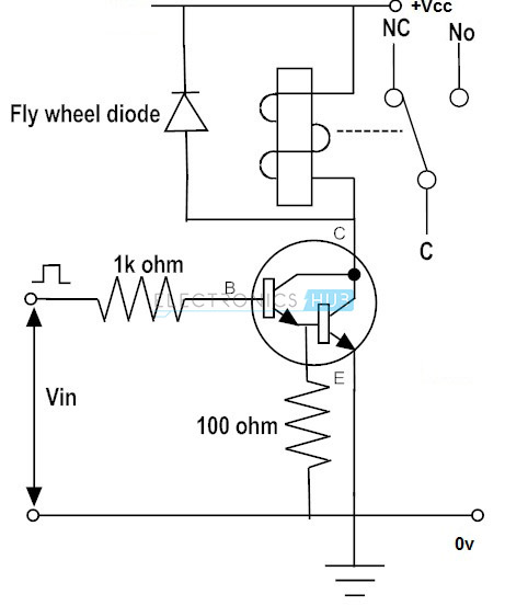  Transistor Darlington al relé del interruptor 