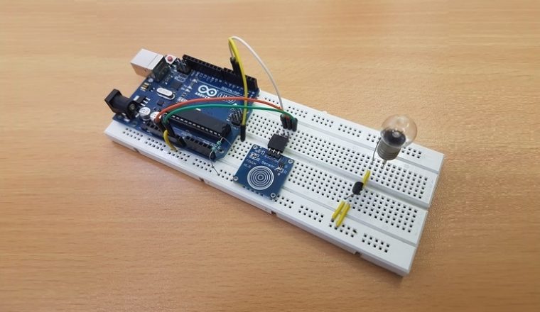 Touch Dimmer Switch Circuit Using Arduino