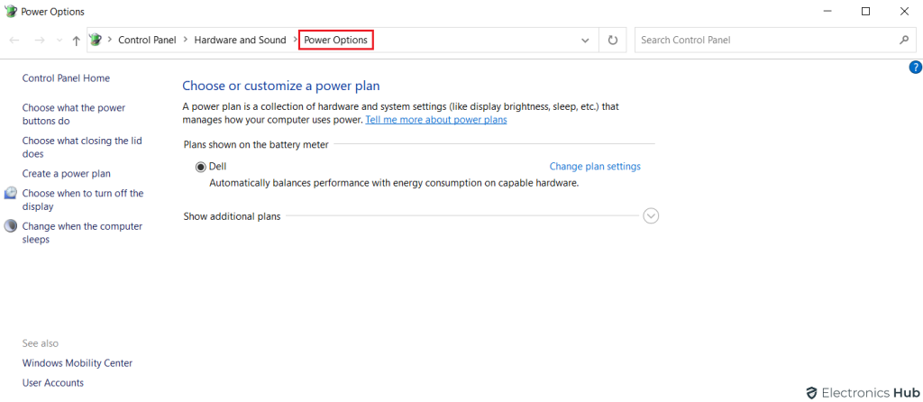 power options