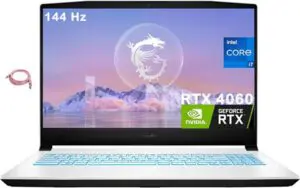 MSI White Laptop