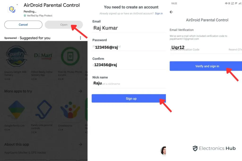 Clone phone using Airdroid parental app 