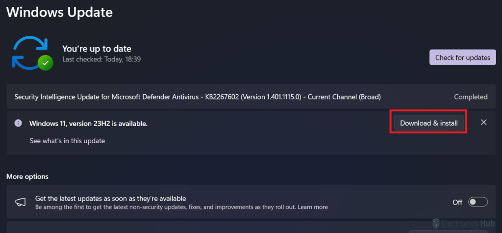 Download& install