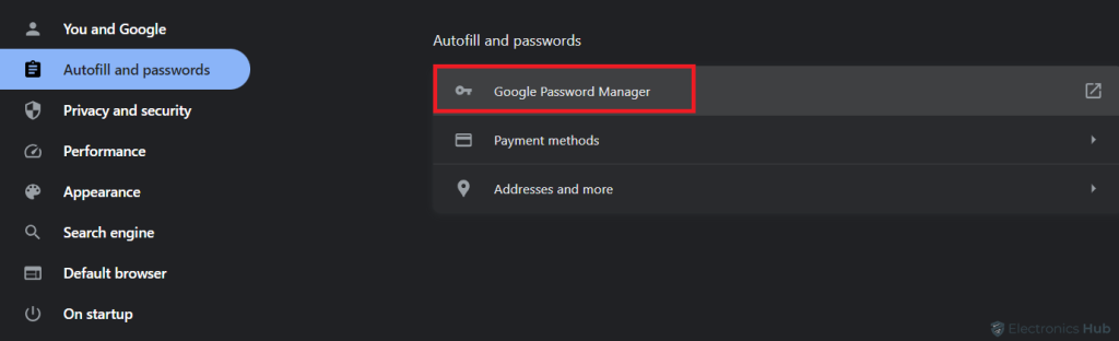 Google Password Manager