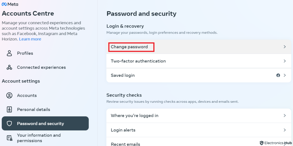 Change password