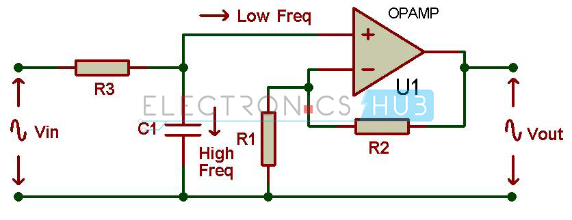 Active Low Pass Filter Circuit Diagram