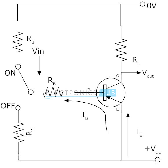  4. Circuito para el transistor PNP como interruptor 