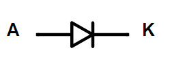  Símbolo del diodo de potencia 