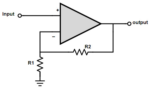 Non inverting op amp circuit