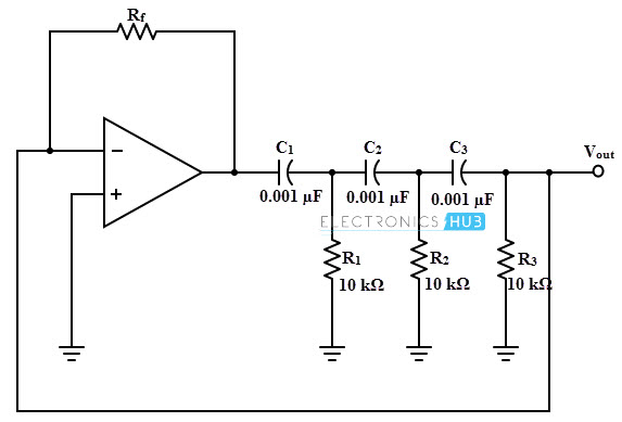 RC Phase Shift Oscillator Example Problem
