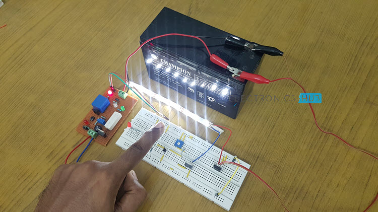 Automatic LED Emergency Light Circuit Image 3