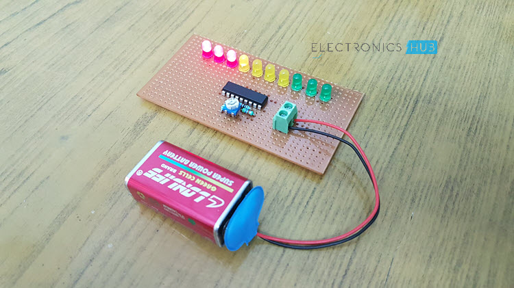 Imagen del circuito indicador de nivel de batería 2