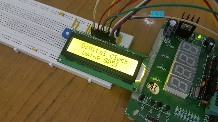 Digital Clock Circuit using 8051 Microcontroller and DS12C887