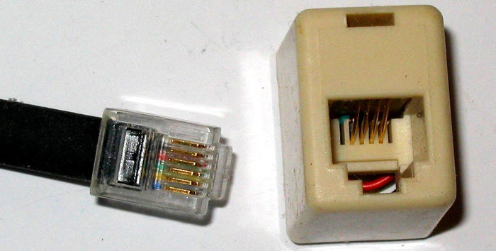 RJ11 Port and Connector