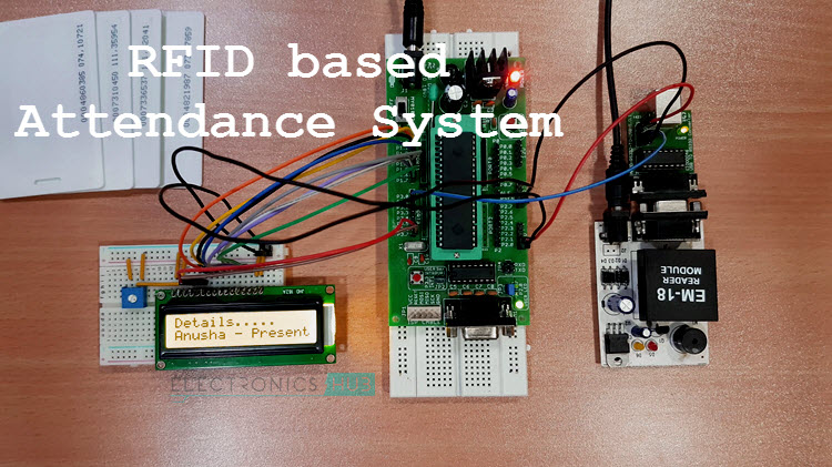 RFID Based Attendance System Circuit Using Microcontroller dc wiring diagram symbols 