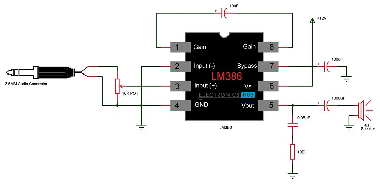 LM386 Audio Amplifier Circuit