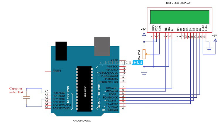 Arduino Capacitance Meter Circuit 2