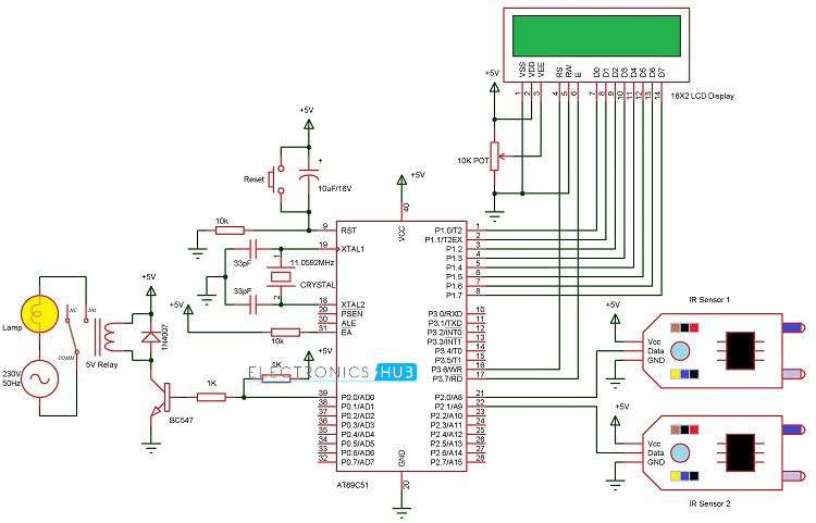 Automatic Room Lighting Circuit Diagram