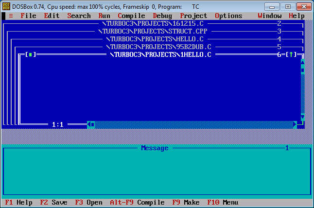 Turbo C for Windows Image 3