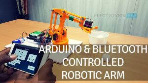 DIY Arduino & Bluetooth Controlled Robotic Arm Featured Image