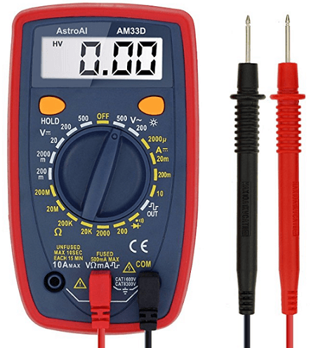 Resistance Test Diodes Temperature Capacitance Current Allnice Digital Multimeter Voltage Tester 2000 Micro Farad Clamp On Meter Auto Ranging Voltmeter Ohmmeter Measures Voltage Frequency
