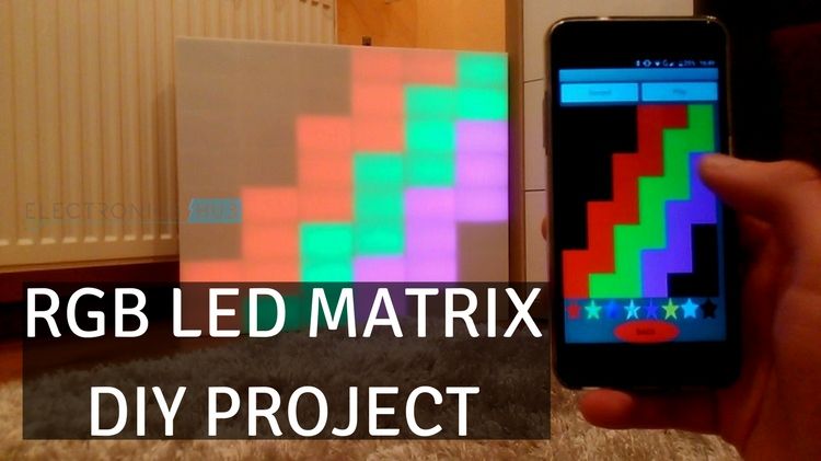 DIY RGB Matrix using Arduino, Bluetooth, Android App