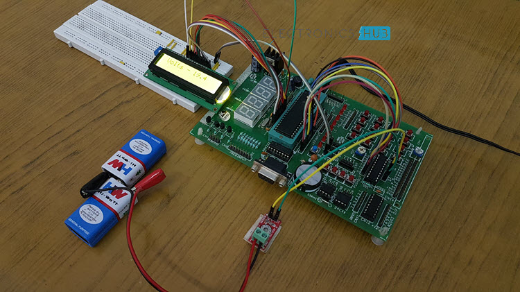 Digital Voltmeter using 8051 Microcontroller and Voltage Sensor Image 2