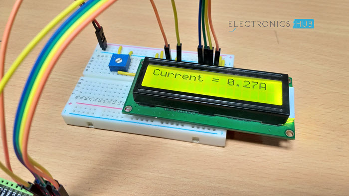 Interfacing ACS712 Current Sensor with Arduino Output LCD