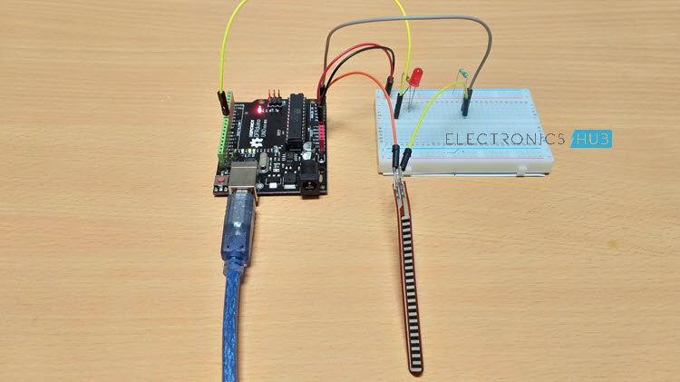 Interfacing Flex Sensor with Arduino Control LED 1
