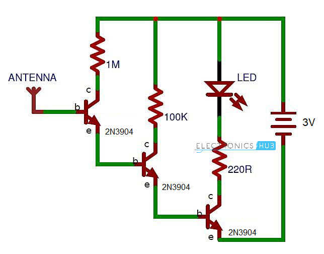 Non Contact Voltage Tester Circuit Diagram