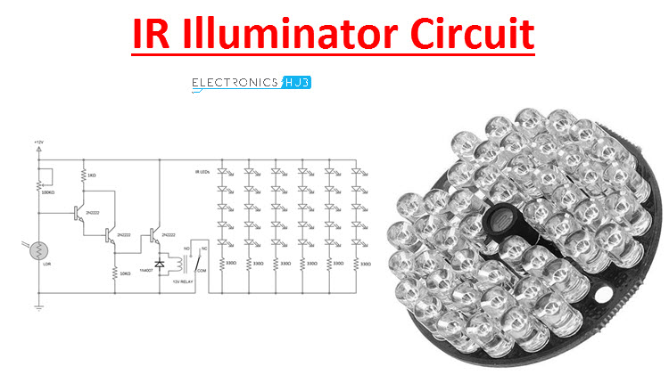 Simple DIY IR Illuminator (Infrared) Circuit LED Light Wiring Diagram Electronics Hub