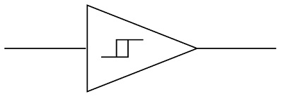Basics of Schmitt Trigger Symbol