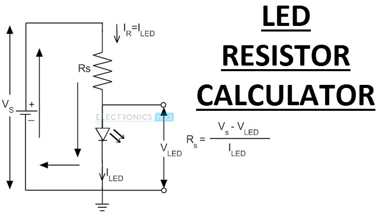 Resistor Calculator | Need Series Resistor | Equation, Example, Resistor Power Dissipation