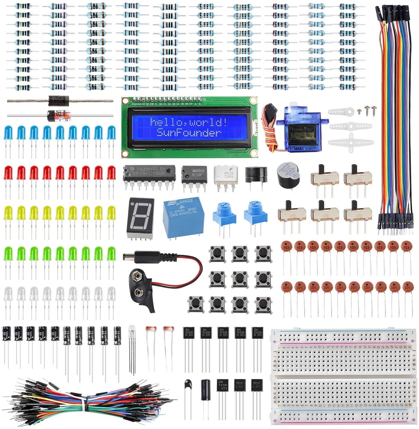 Beginners Electronic Starter Kit For Including Components Projects & Projec 