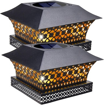 Details about   6/8PCS LED Solar Light  Post Deck Cap Lamp 4"x4" Square Fence Light Outdoor 
