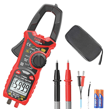 Digital Multimeter Red black Man for Woman Overload Protection Function Wear‑Resistant Diode Continuity Test Digital Clamp Meter 