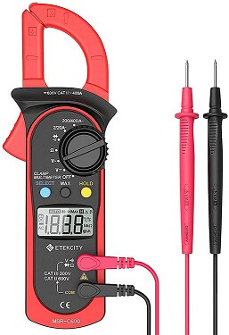 CLAMP ON DIGITAL MULTI TESTER METER TOOL with case LED Audio new test kit