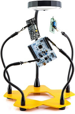 Flexible 5 Helping Arms Third Hand Soldering Station with Led Light 