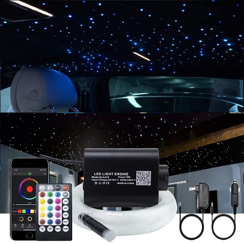 330 Strand 3 Size Fiber Optic Lighting 11' Bundle For Star Ceiling & Other Apps 