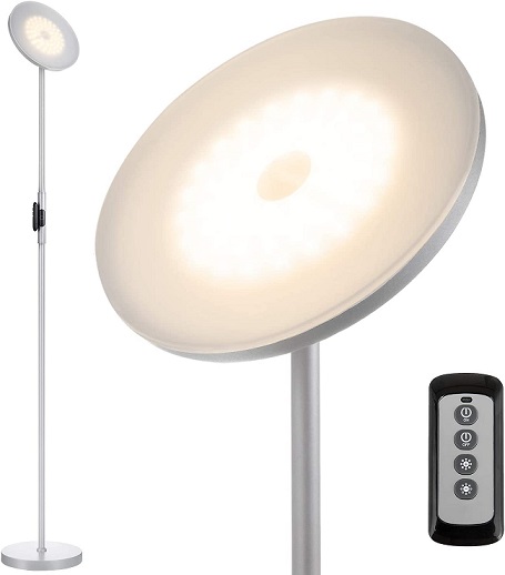 The 10 Best Floor Lamps 2021 Reviews, Soarz Torchiere Floor Lamp With Adjustable Reading