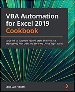 VBA Automation for Excel 2019 Cookbook