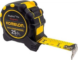 Komelon 7125IE Magnetic MagGrip Pro Tape Measure