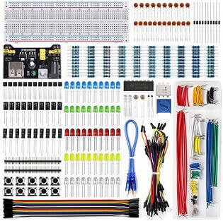 Electronics Component Basic Starter With 830 tie-points Breadboard Power Supp HH 