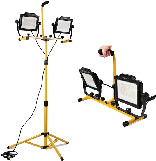 Details about   All-Pro 5000 Lumen 2 Head LED Stand Work Light 