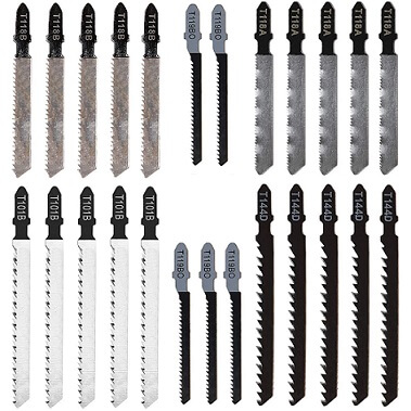BLACK+DECKER Jigsaw Blades Set, Assorted, Wood and Metal, 24-Pack (75-626)