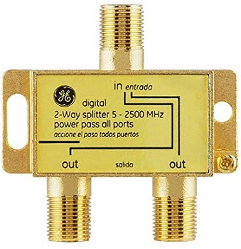 GE Digital 2 Way Cable Splitter
