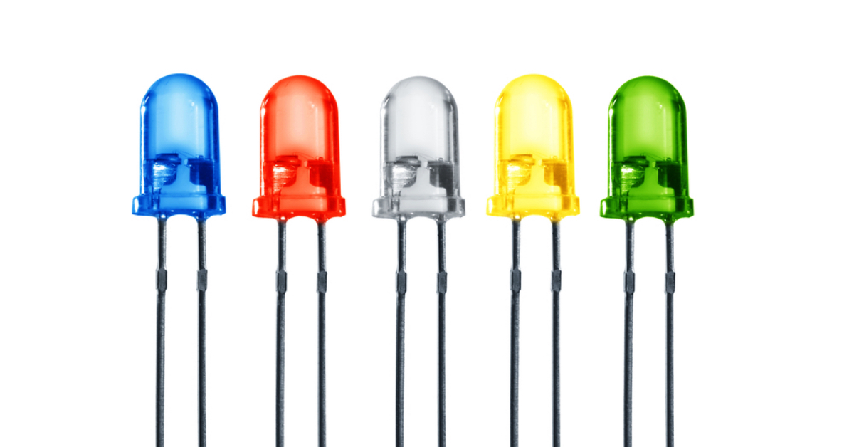 SODIAL 100 pcs 5mm 10 Color LED Diode Lights Bulb Lamps Electronics Components Light Emitting Diodes 