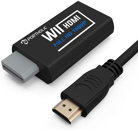 PORTHOLIC Wii to HDMI Converter