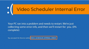 Video Scheduler Internal Error
