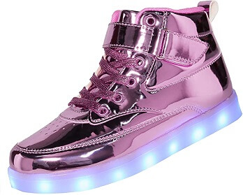 You yanchun USB Charging Children Boys Shoes Led Light Glowing Luminous Sneakers Kids Shoes Black 28 